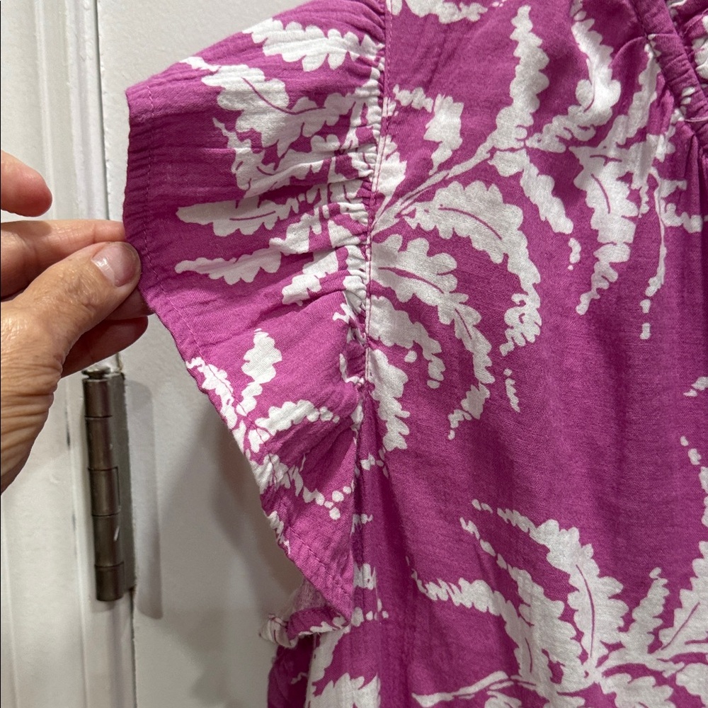 Wonderly Women's Dress in Violet and White - Picture 4 of 5
